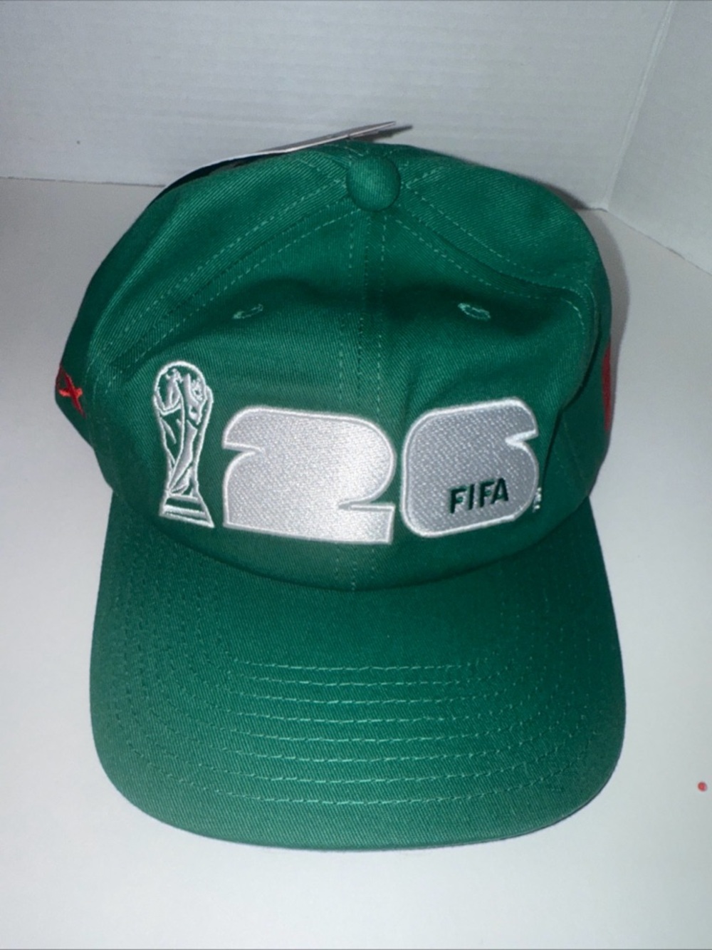 OFFICIAL FIFA WORLD CUP 2026 Green MEXICO Cotton HAT Cap, Adjustable NWT